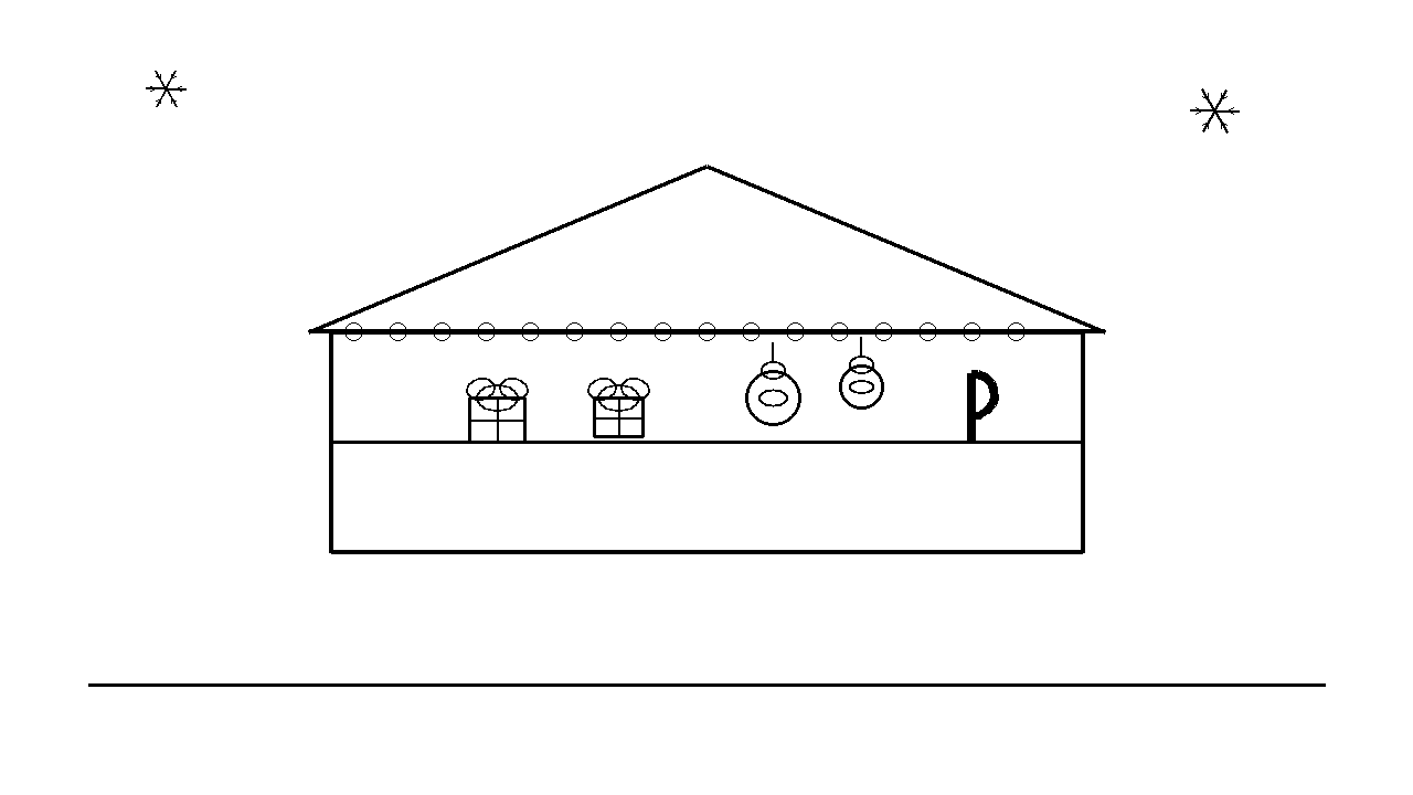 Holiday Market Stall Coloring Page