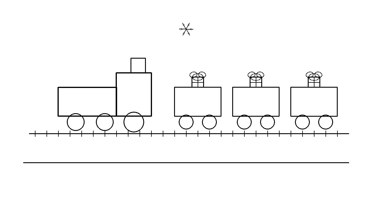 Holiday Toy Train Coloring Page