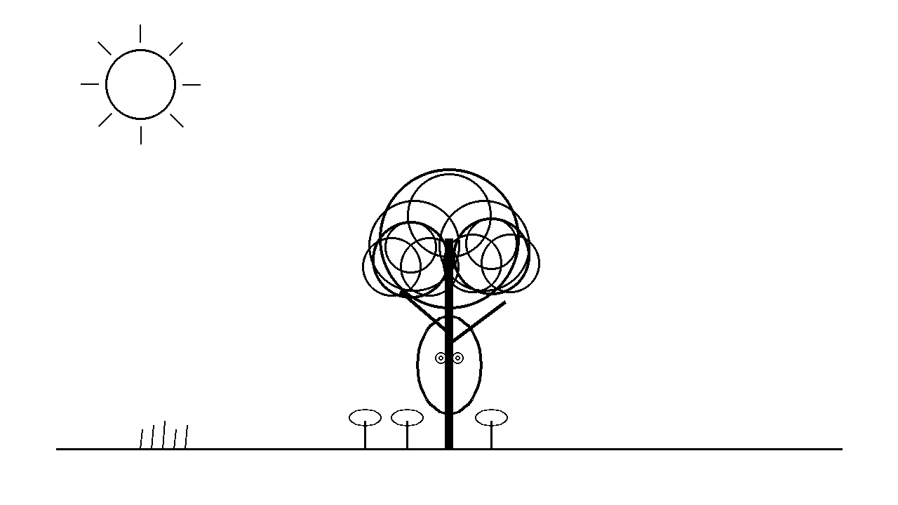 Hollow Tree Home Coloring Page
