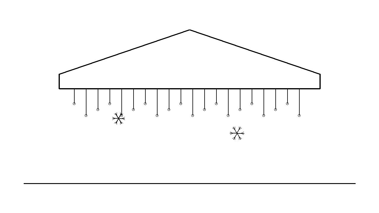 Icicle Roof Edge Coloring Page