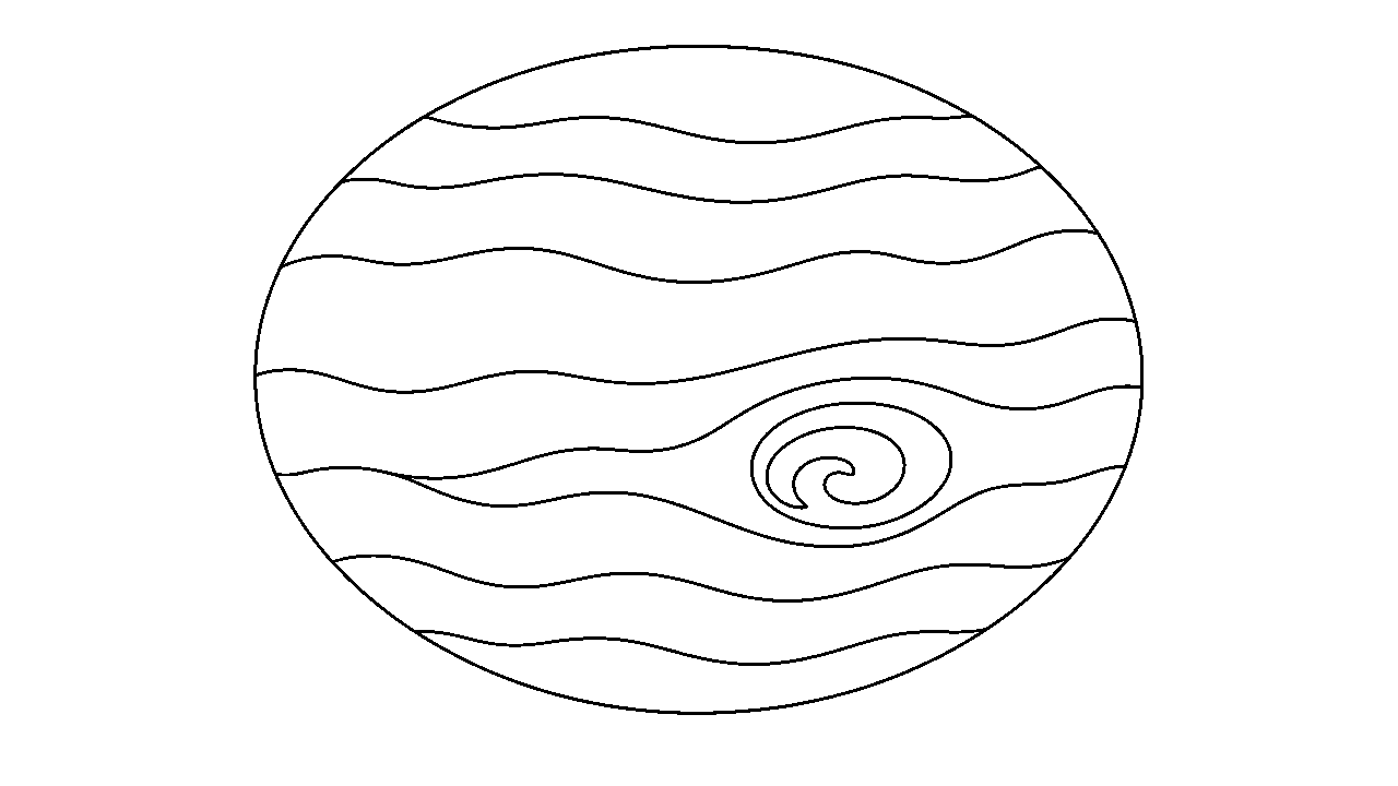 Jupiter Storm Spot Coloring Page