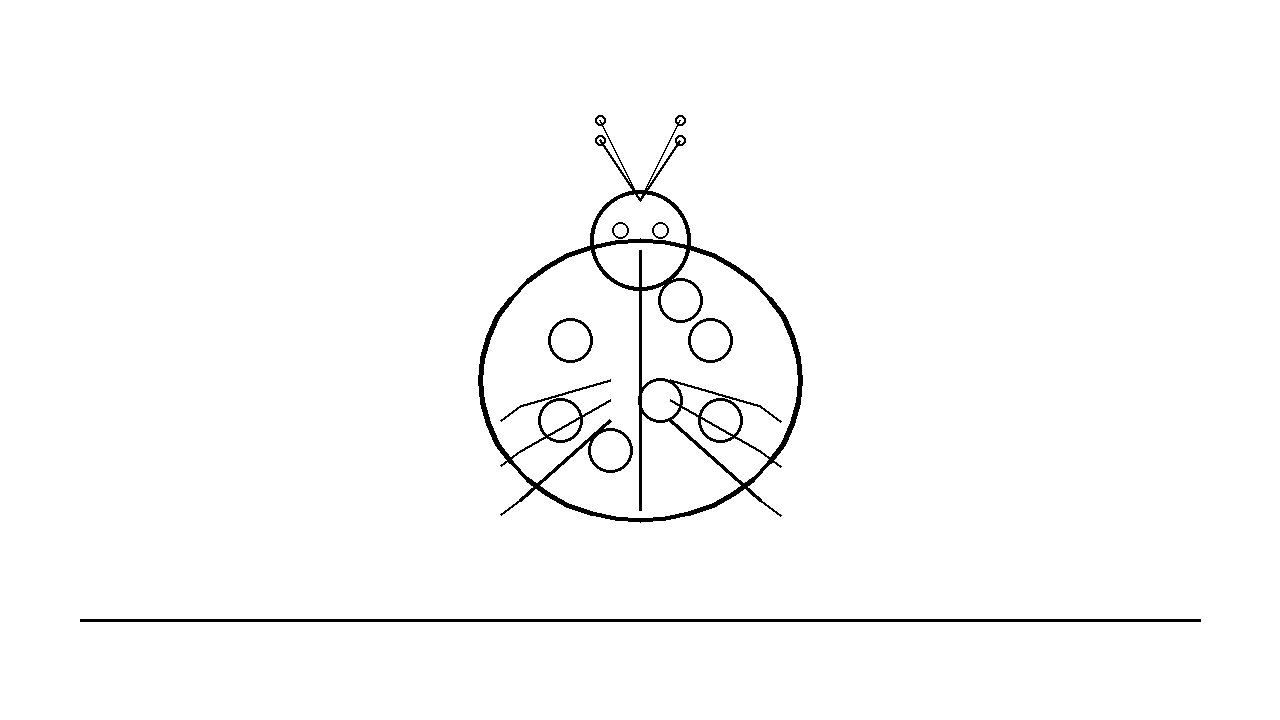 Ladybug Spots Insect Coloring Page