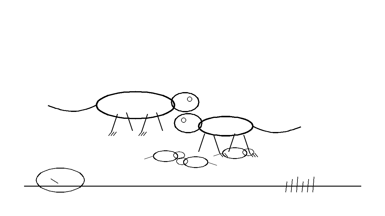 Lizard Family Group Coloring Page