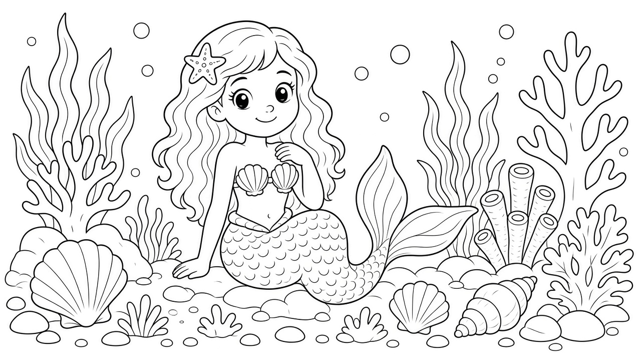 Mermaid Underwater Garden