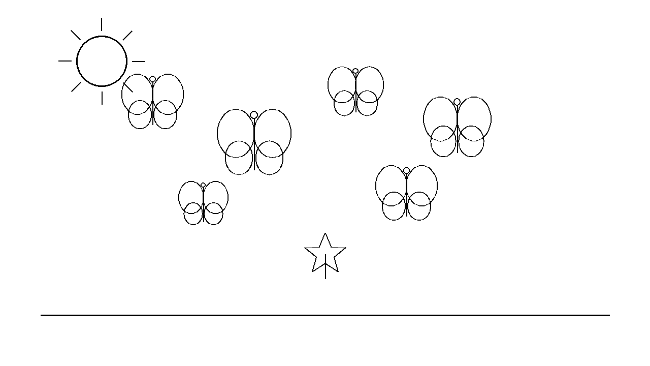 Migrating Butterfly Autumn Coloring Page