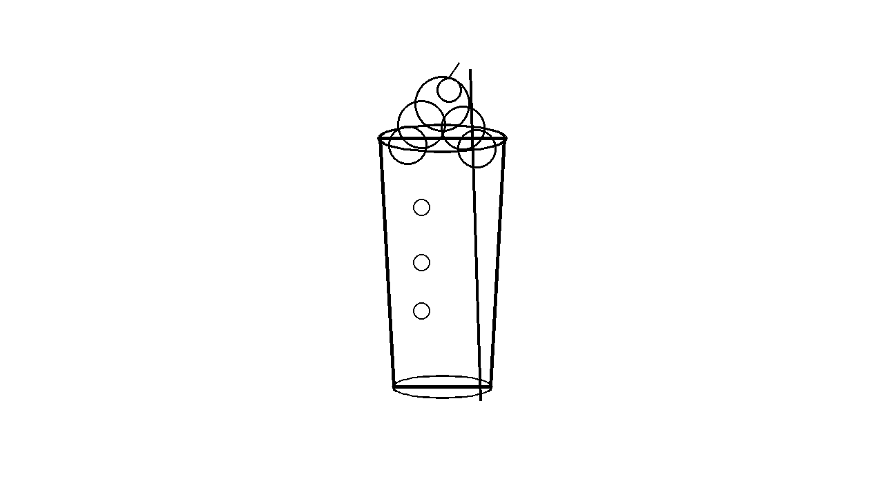 Milkshake With Straw Coloring Page