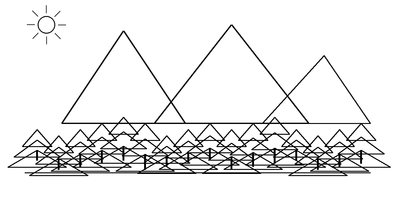Mountain Pine Trees Coloring Page