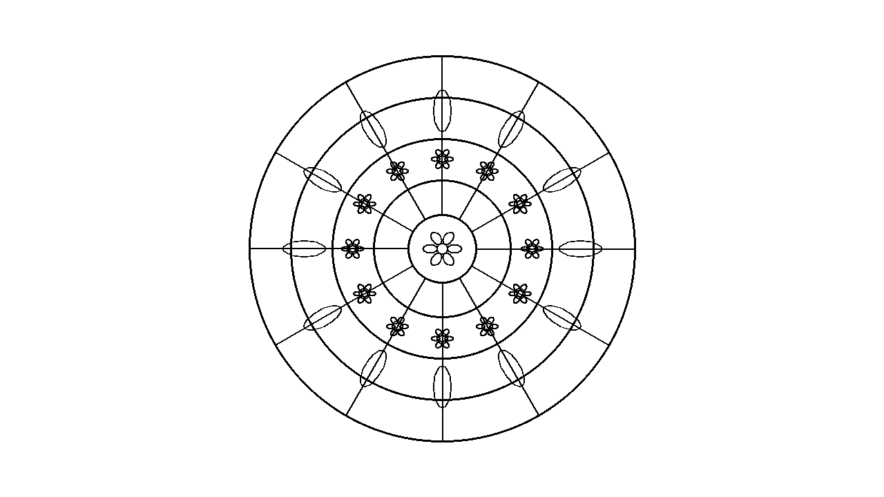 Nature Mandala Pattern Coloring Page