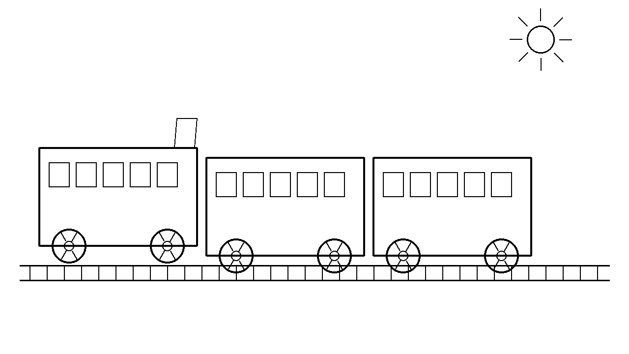Passenger Train Cars Coloring Page