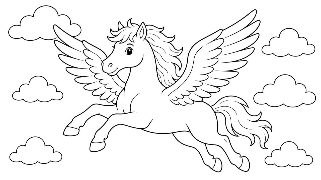 Pegasus Flying