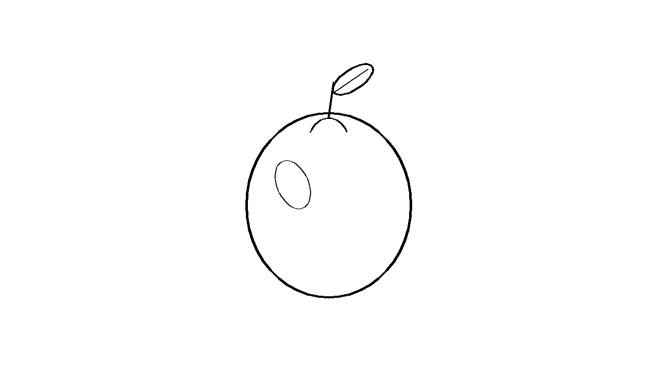 Red Apple Fruit Coloring Page