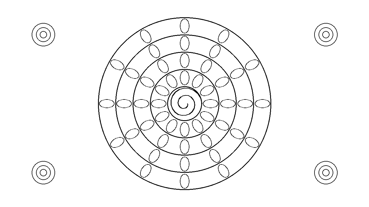 Reptile Mandala Scales Coloring Page