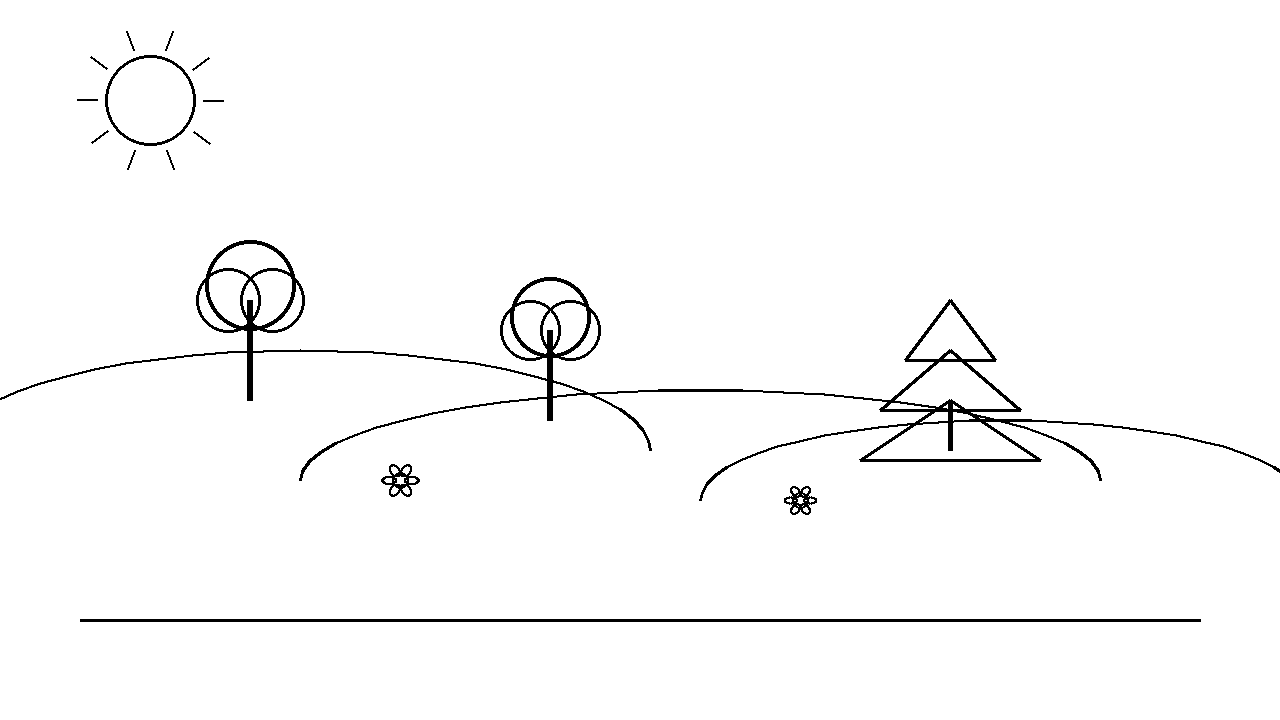 Rolling Green Hills Coloring Page