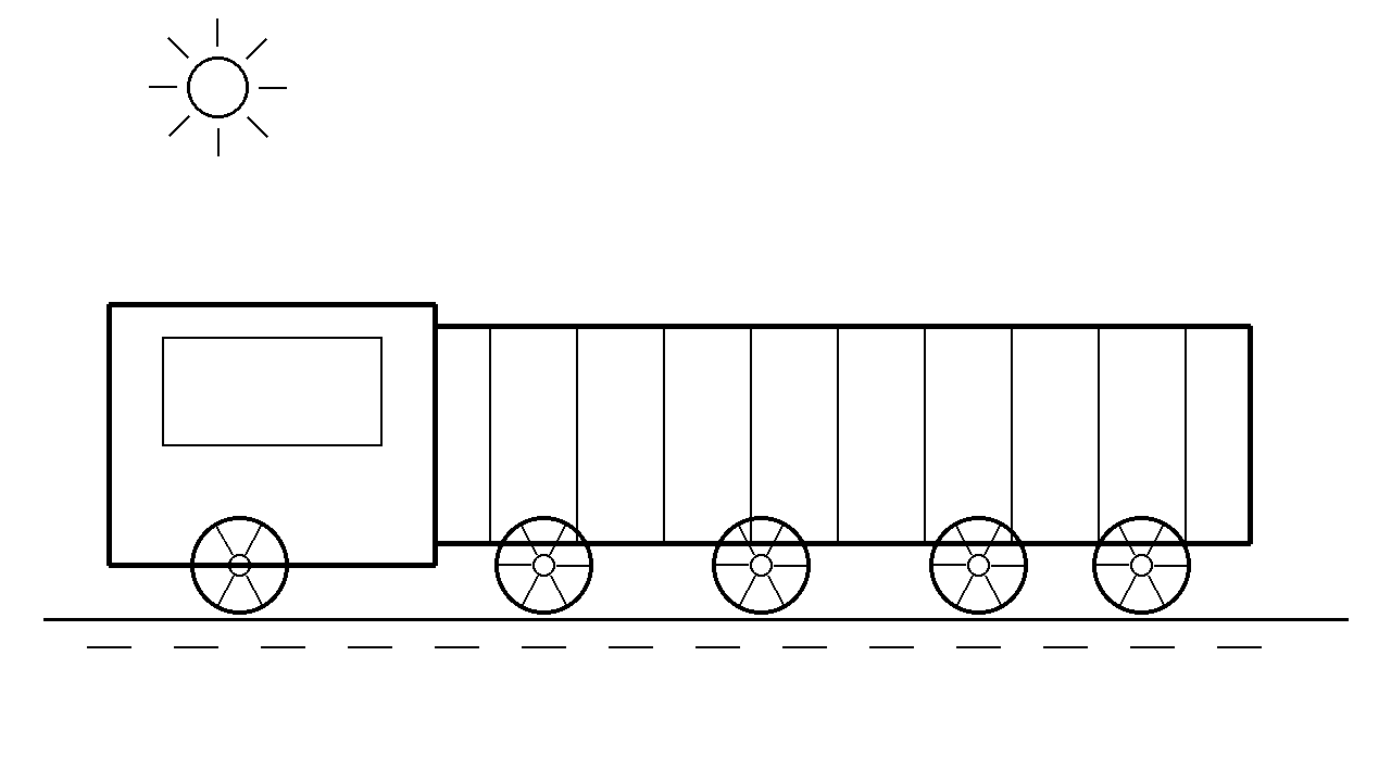 Semi Truck Trailer Coloring Page