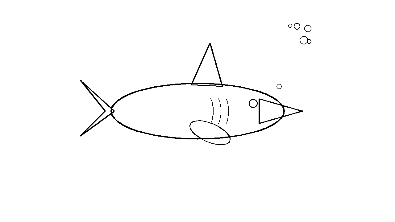 Shark Ocean Hunter Coloring Page