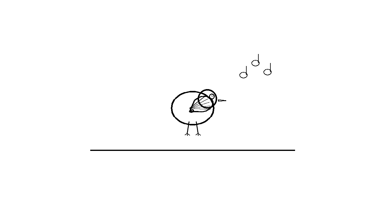 Singing Canary Bird Coloring Page