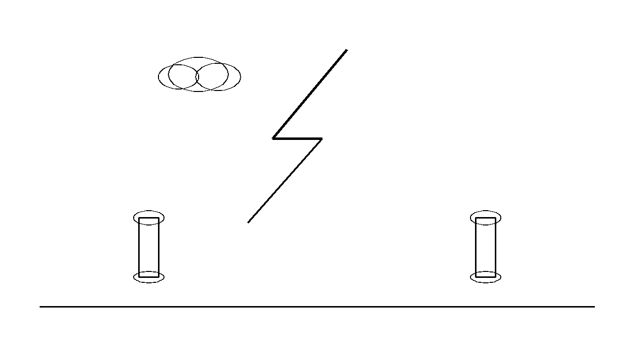 Sky Lightning Bolt Coloring Page