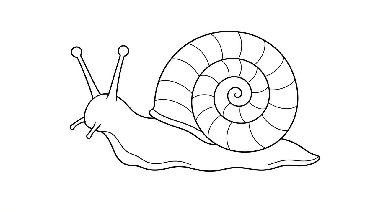 Snail Shell Coloring Page