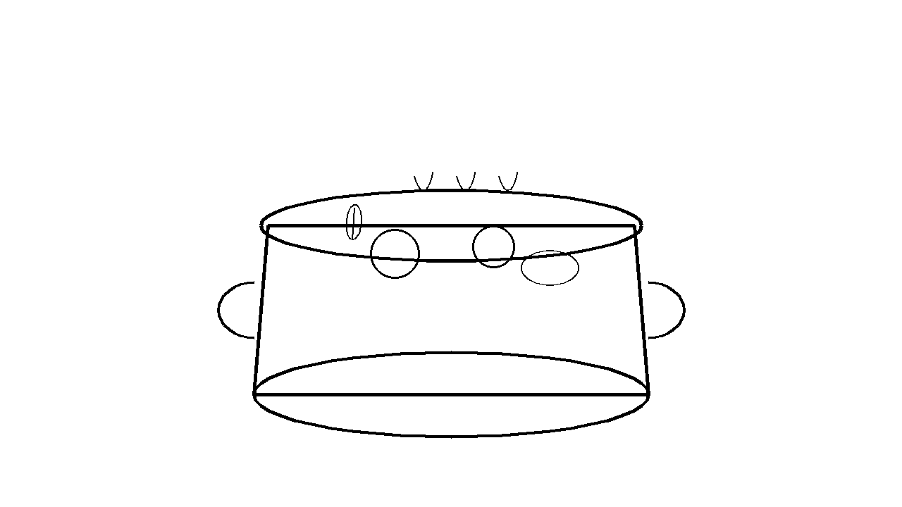 Soup Pot Vegetables Coloring Page
