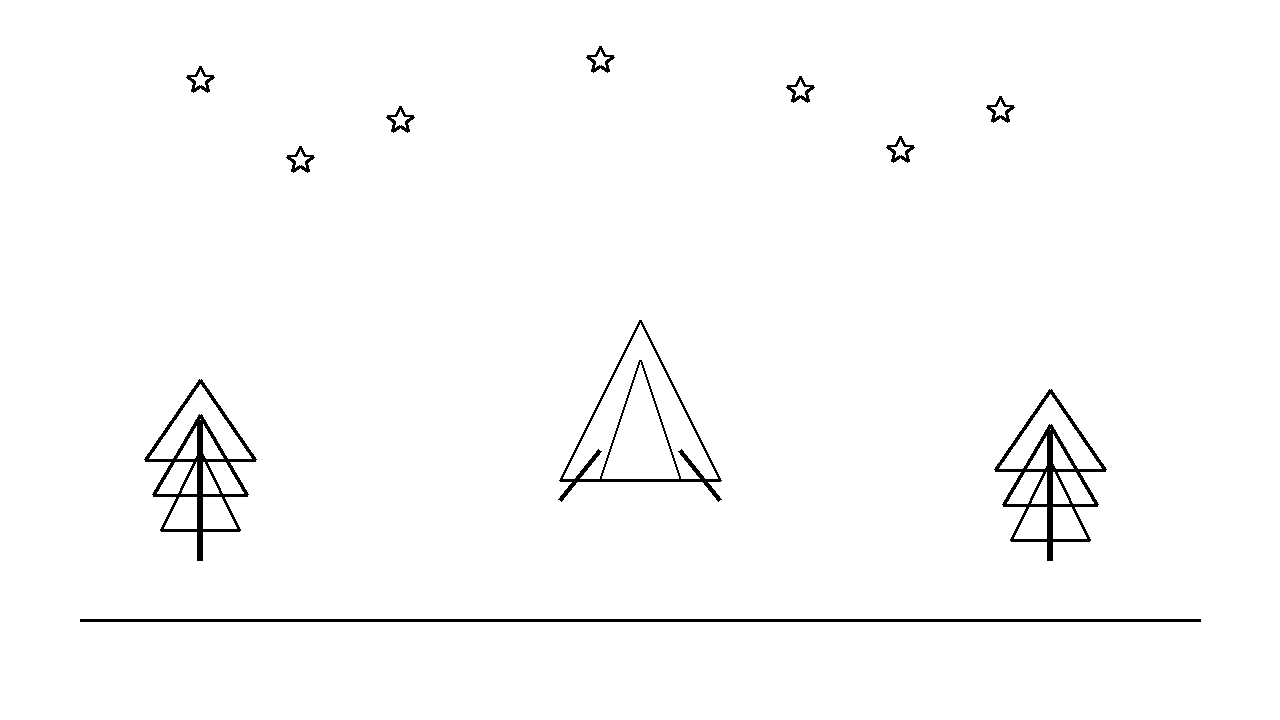 Starry Campfire Coloring Page