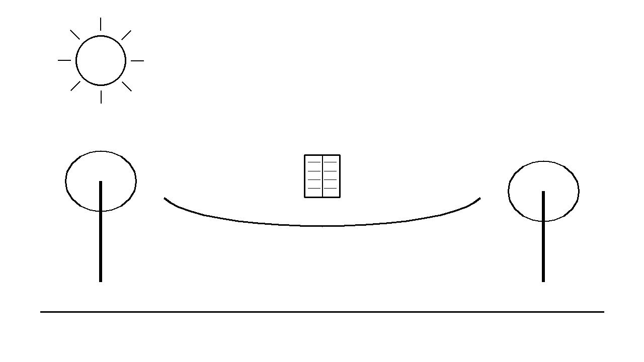 Summer Reading Hammock Coloring Page
