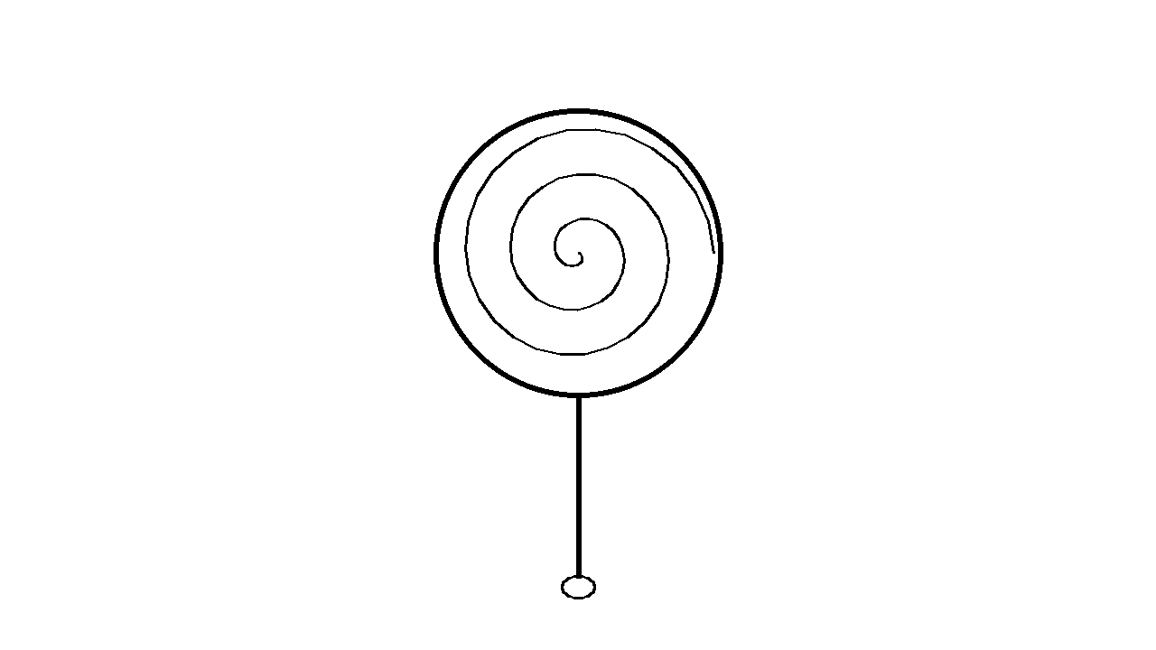 Swirl Lollipop Coloring Page