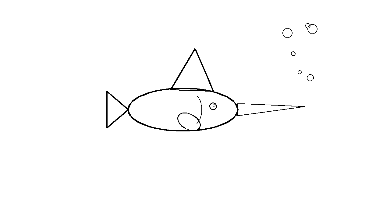 Swordfish Long Bill Coloring Page