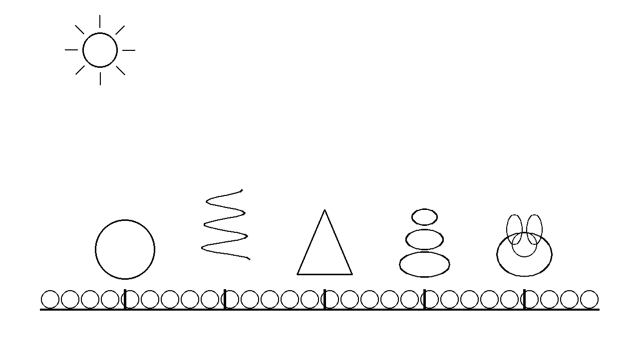 Topiary Garden Trees Coloring Page
