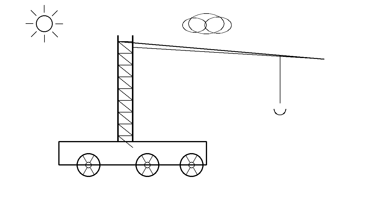 Tower Crane Lift Coloring Page