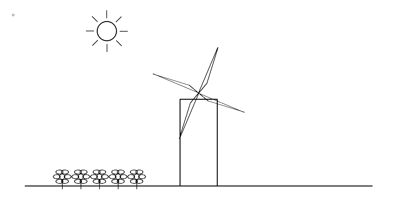 Tulip Field Windmill Coloring Page