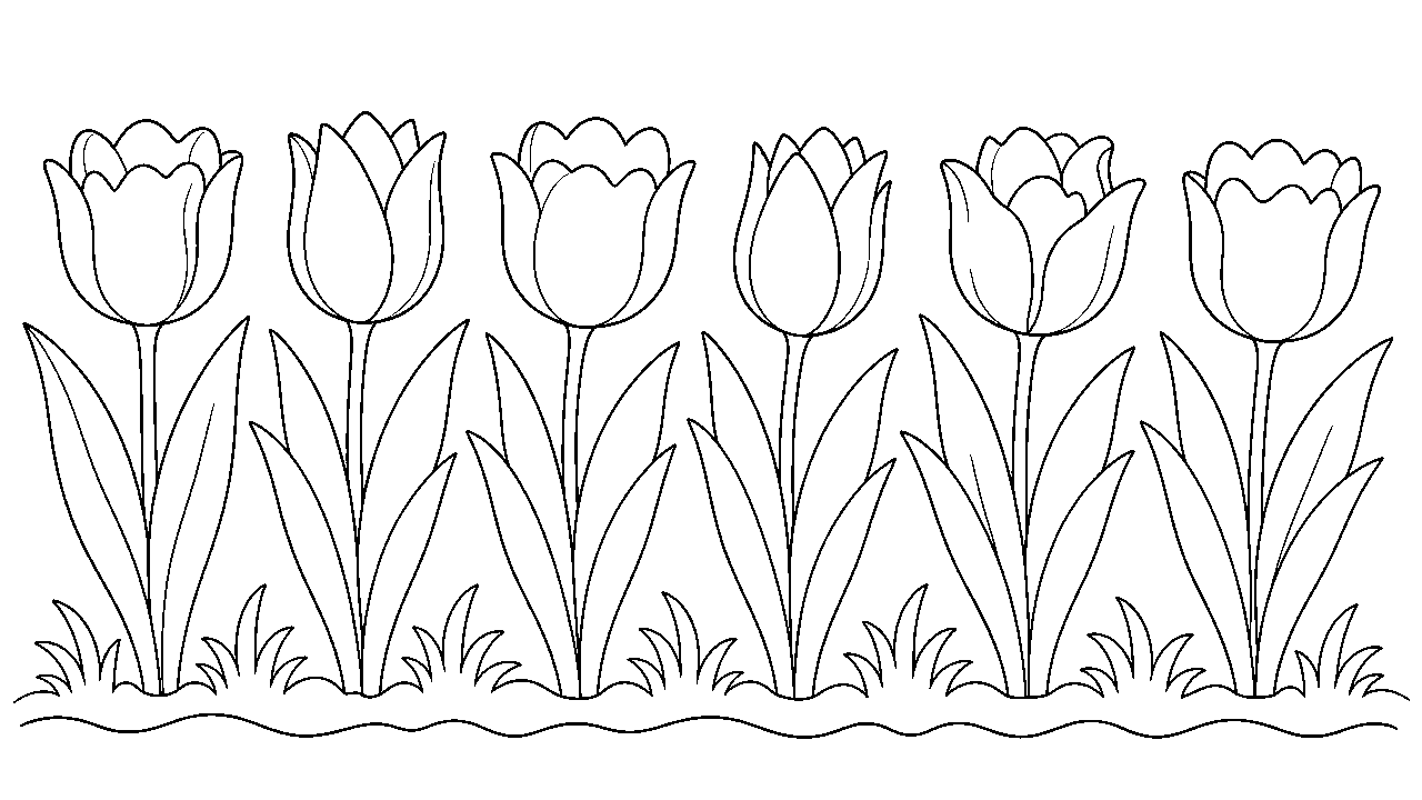 Tulip Garden Row