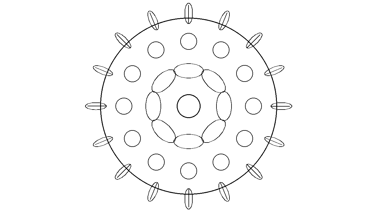Vegetable Mandala Pattern Coloring Page