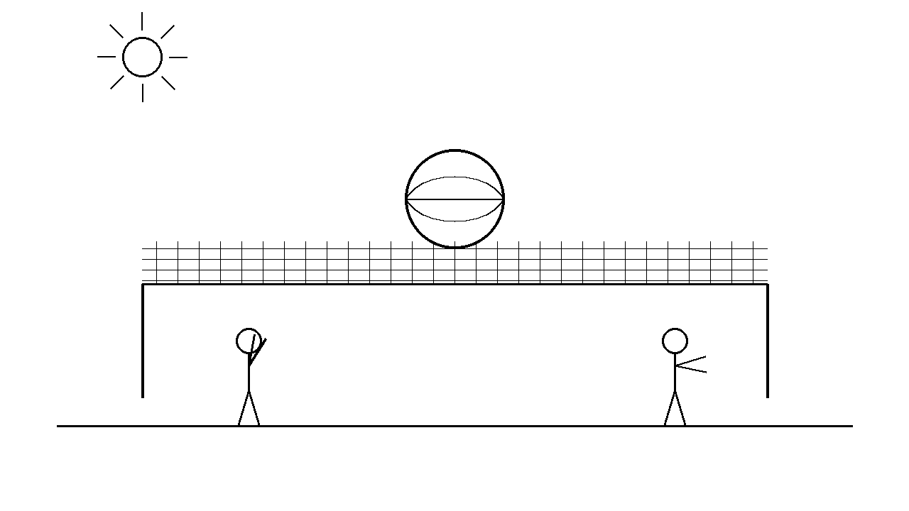 Volleyball Net Game Coloring Page