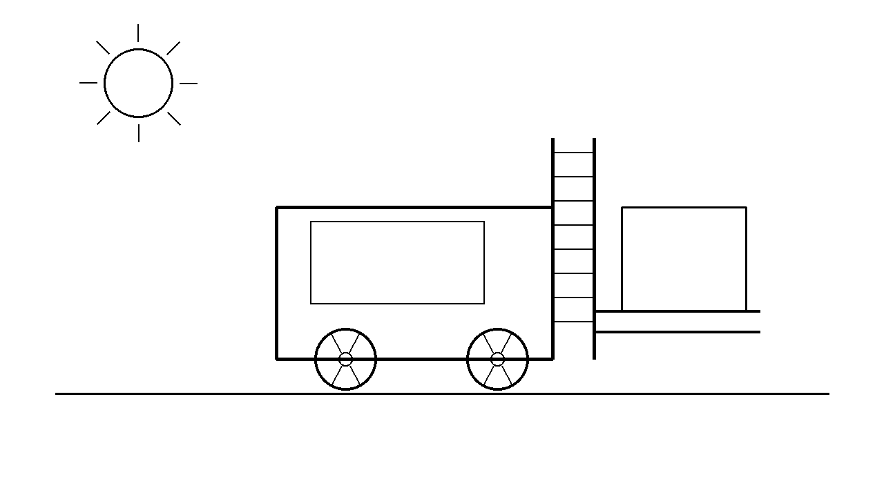 Warehouse Forklift Coloring Page