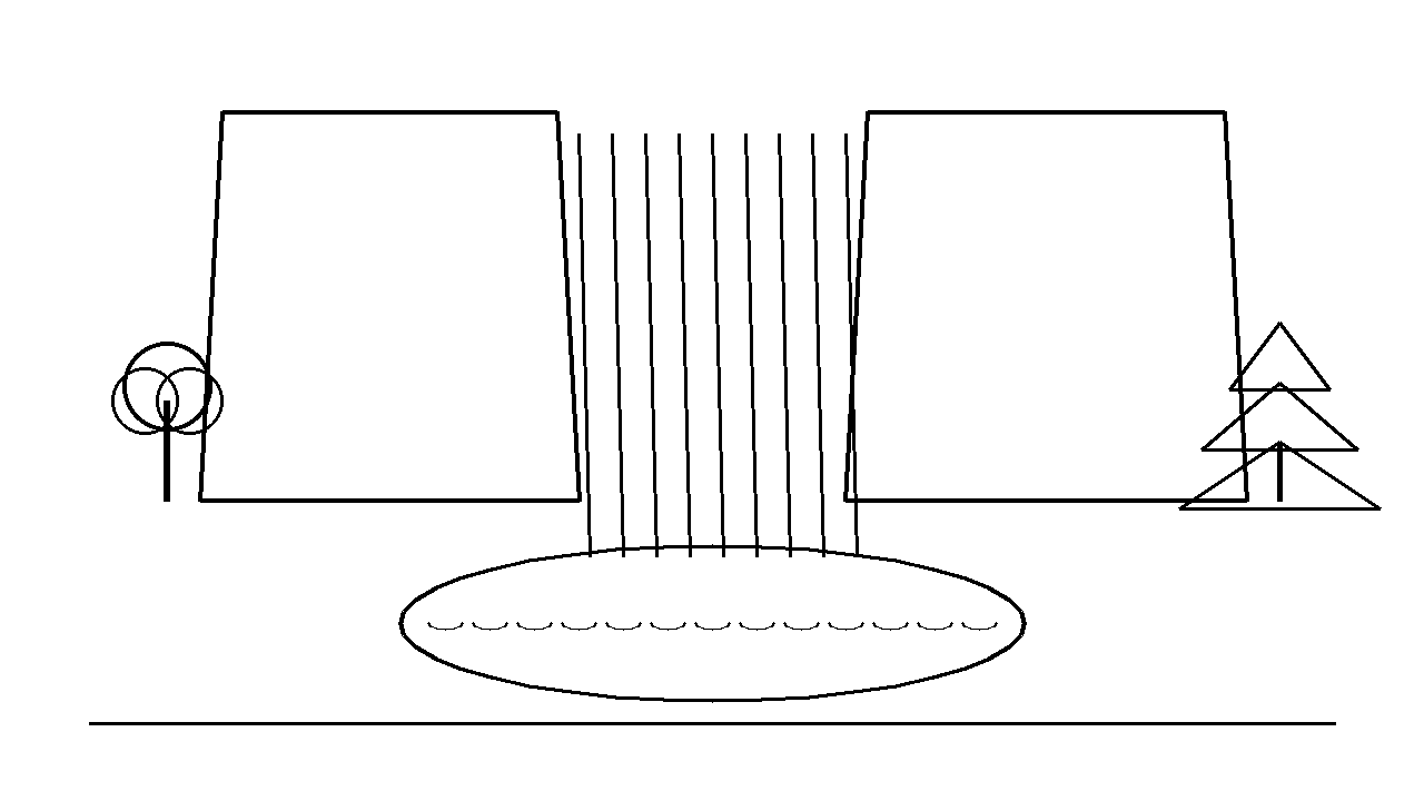 Waterfall Cliff Pool Coloring Page