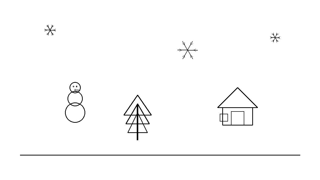 Winter Fun Collage Coloring Page