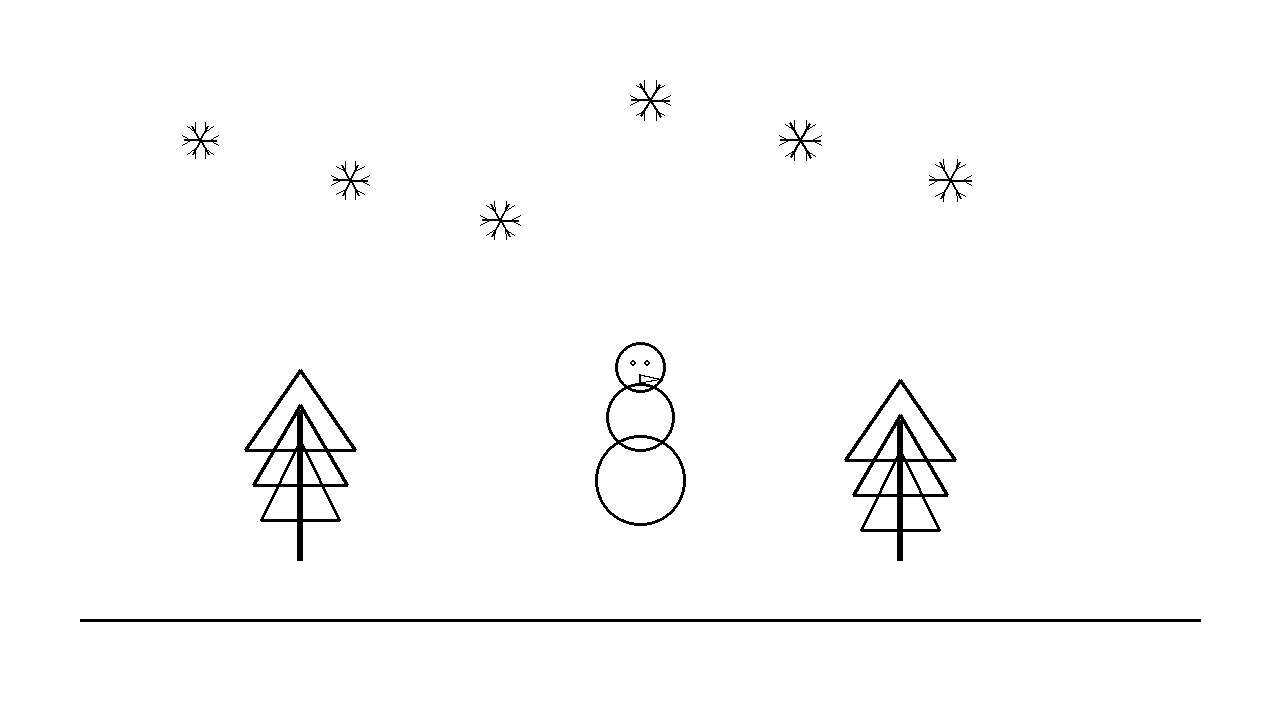 Winter Scene 49 Coloring Page