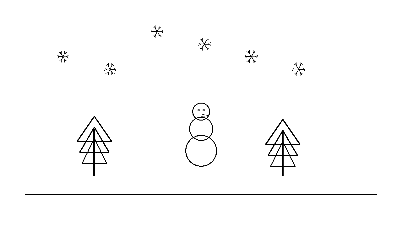 Winter Scene 50 Coloring Page