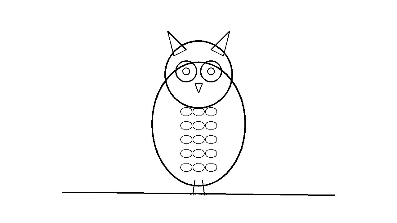 Wise Owl Perched Coloring Page