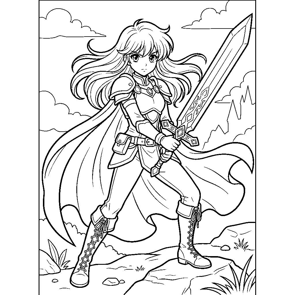 Sword-Wielding Heroine