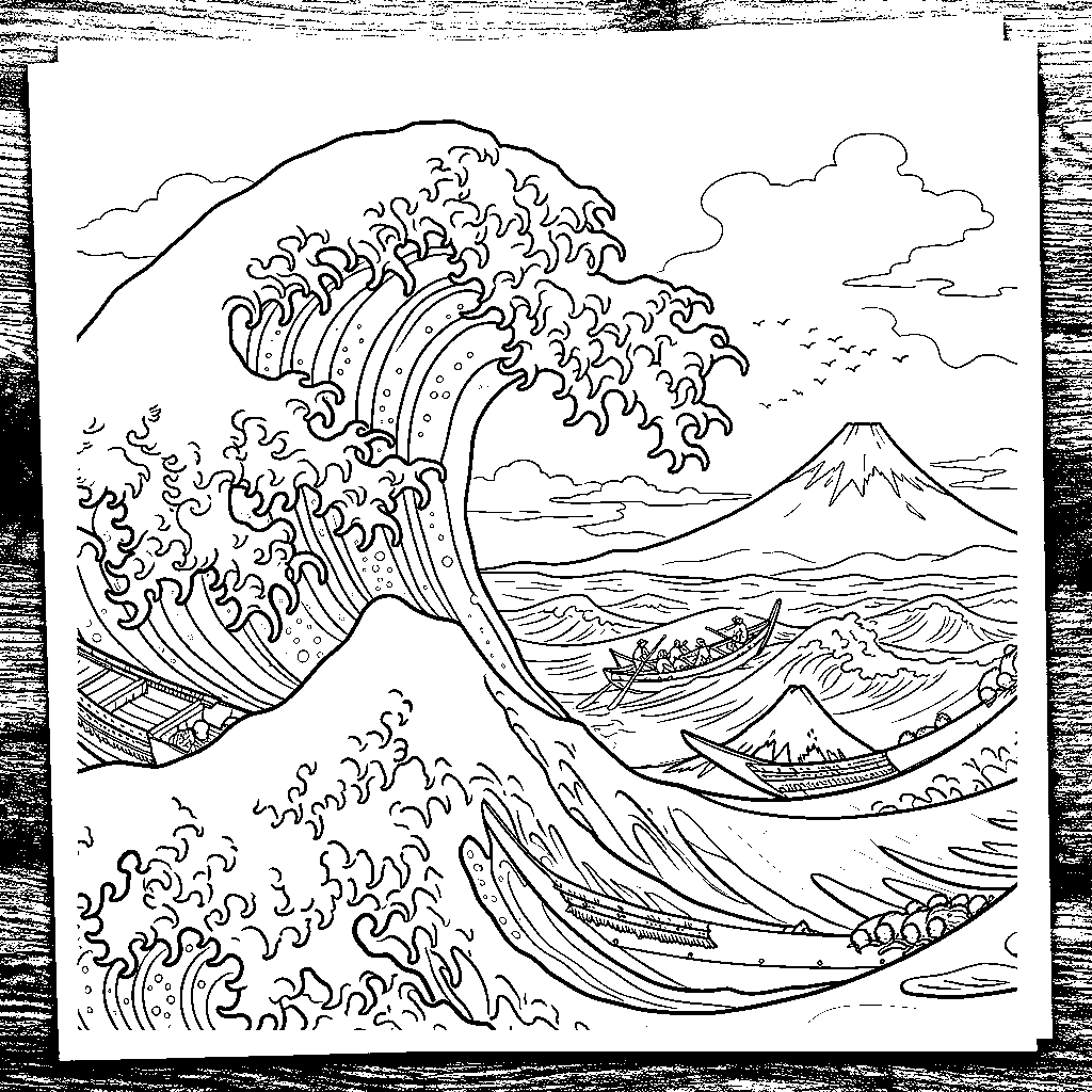 The Great Wave off Kanagawa by Hokusai